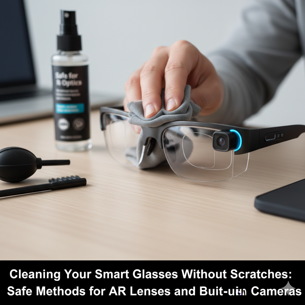 Cleaning Your Smart Glasses Without Scratches: Safe Methods for AR Lenses and Built-in Cameras