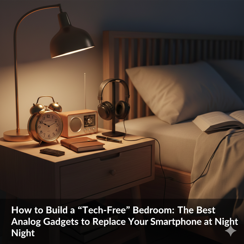 How to Build a "Tech-Free" Bedroom: The Best Analog Gadgets to Replace Your Smartphone at Night