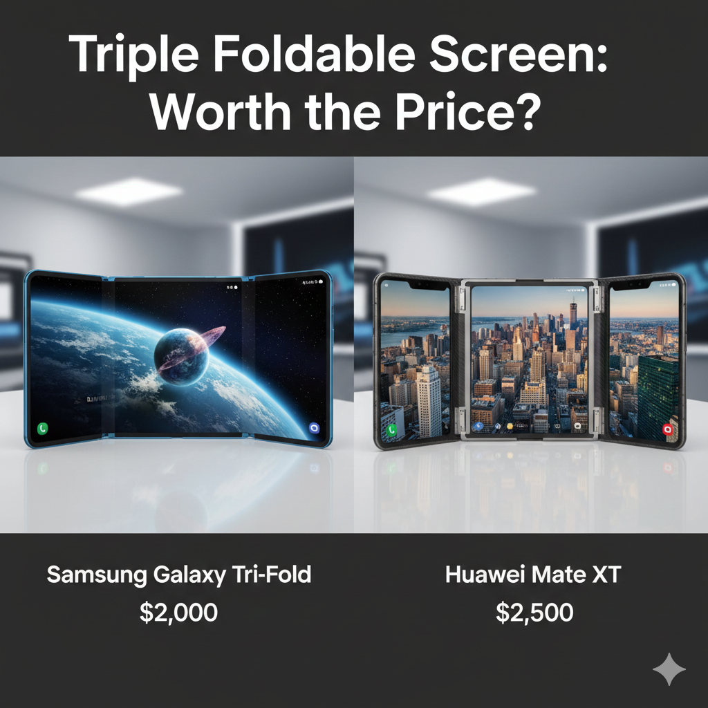 Samsung Galaxy Tri-Fold vs. Huawei Mate XT: Is the Triple Foldable Screen Worth the $2,500 Price Tag?