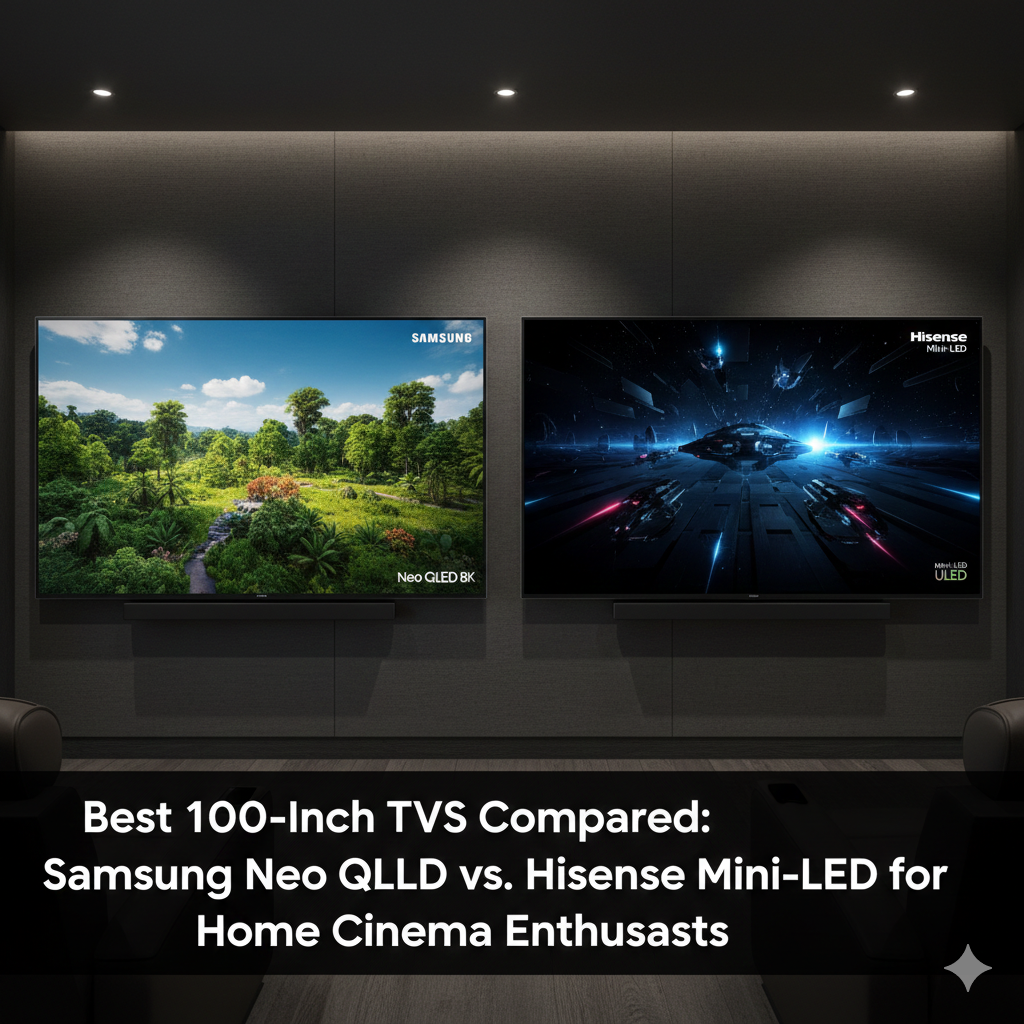 Best 100-Inch TVs Compared: Samsung Neo QLED vs. Hisense Mini-LED for Home Cinema Enthusiasts