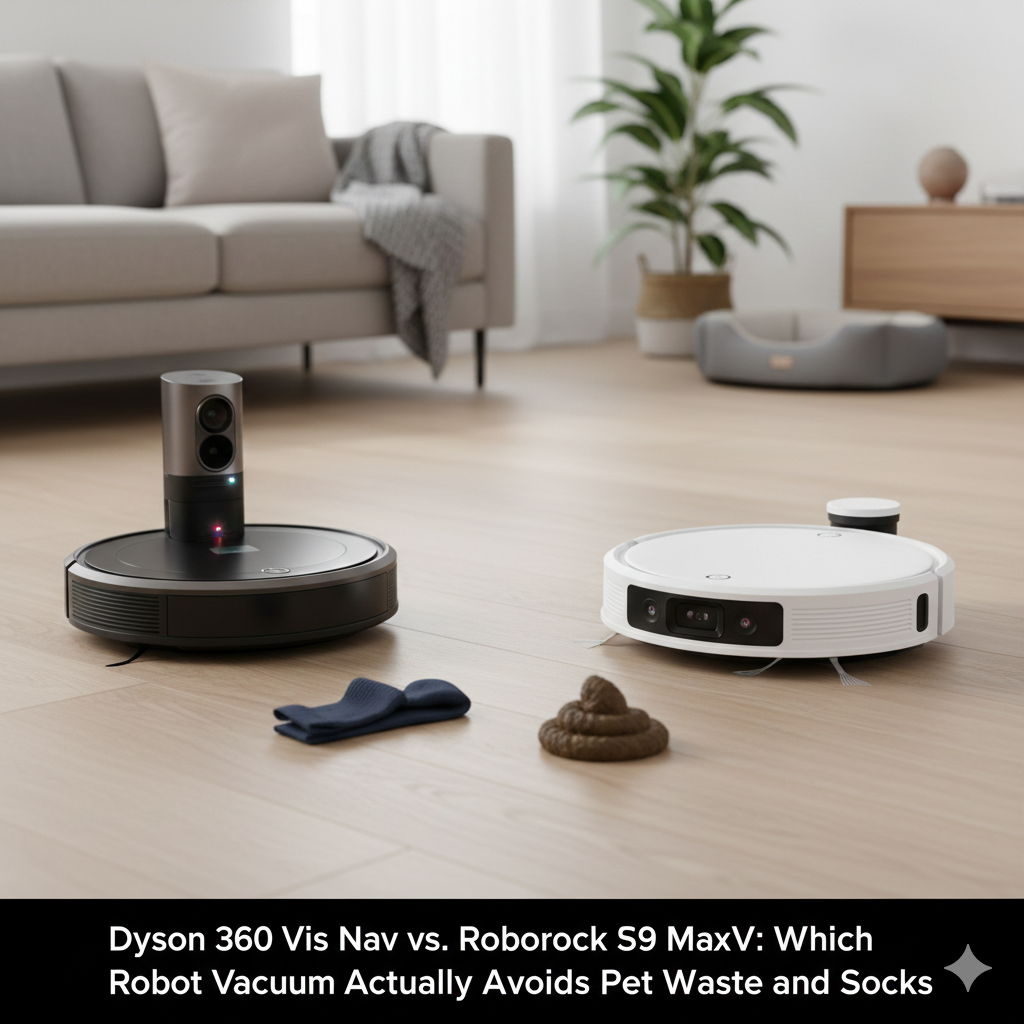 Dyson 360 Vis Nav vs. Roborock S9 MaxV: Which Robot Vacuum Actually Avoids Pet Waste and Socks?