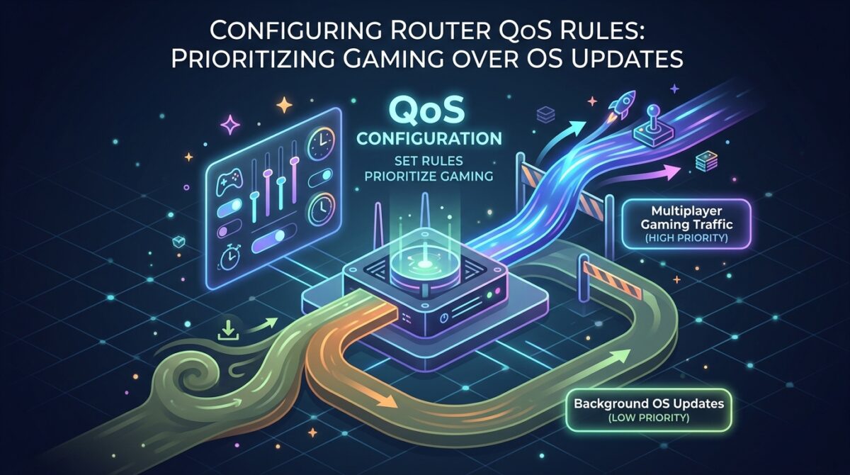 How to Configure Router QoS Rules to Prioritize Multiplayer Gaming Traffic Over Background OS Updates