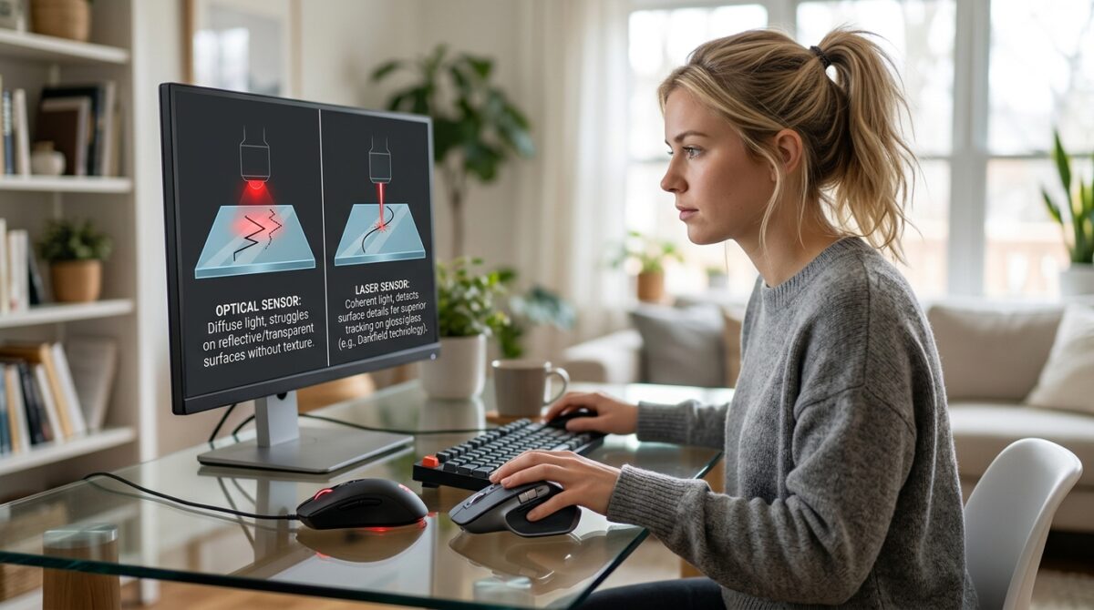 Optical vs Laser Mouse Sensors: Which Tracks Better on Bare Glass Desks Without a Mousepad