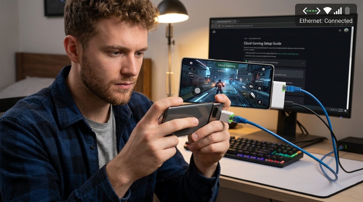 How to Force an Android Phone to Use Ethernet via a USB-C Hub for Stable Cloud Gaming