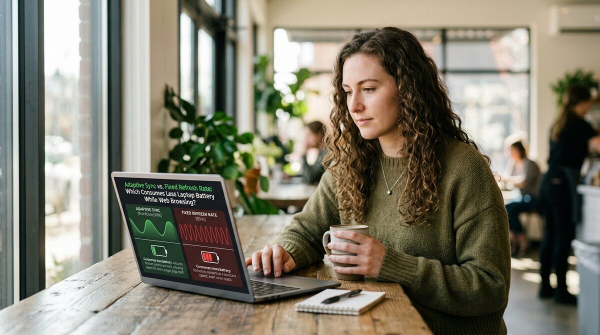 Adaptive Sync vs Fixed Refresh Rate: Which Consumes Less Laptop Battery While Web Browsing