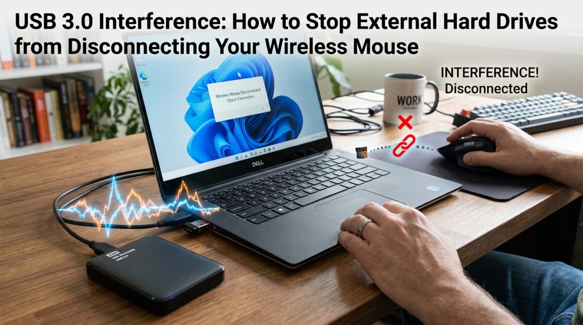 USB 3.0 Interference: How to Stop External Hard Drives from Disconnecting Your Wireless Mouse