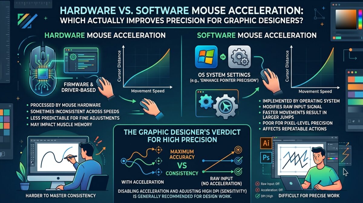 Hardware vs Software Mouse Acceleration: Which Setting Actually Improves Precision for Graphic Designers