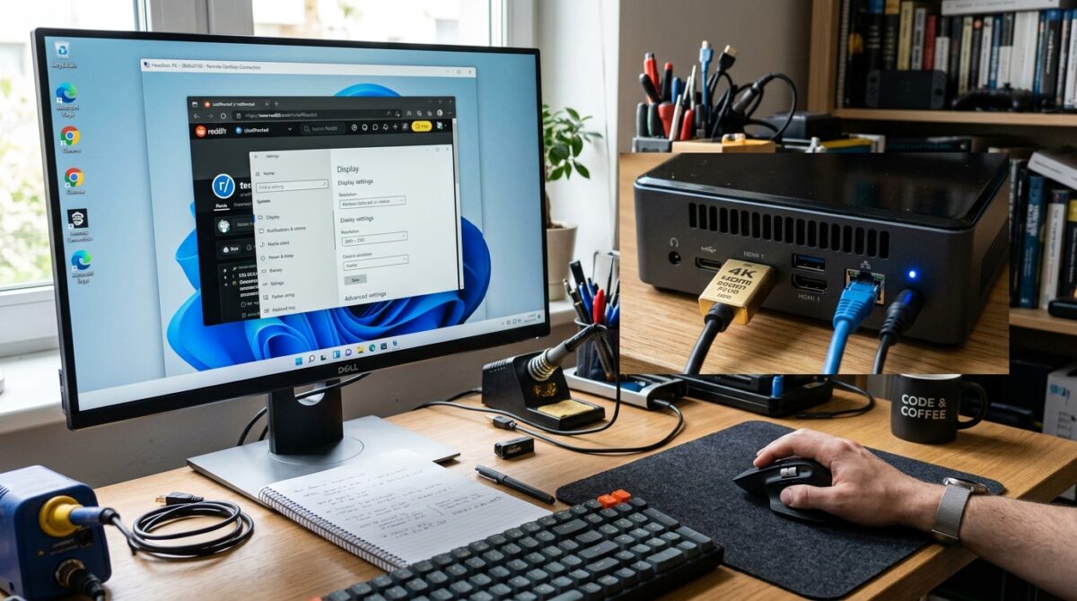 Using a Dummy HDMI Plug to Fix Headless PC Remote Desktop Resolution Drops