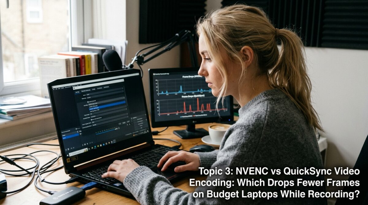 NVENC vs QuickSync Video Encoding: Which Drops Fewer Frames on Budget Laptops While Recording?