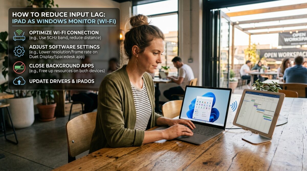 How to Reduce Input Lag When Using an Older iPad as a Second Windows Monitor via Wi-Fi