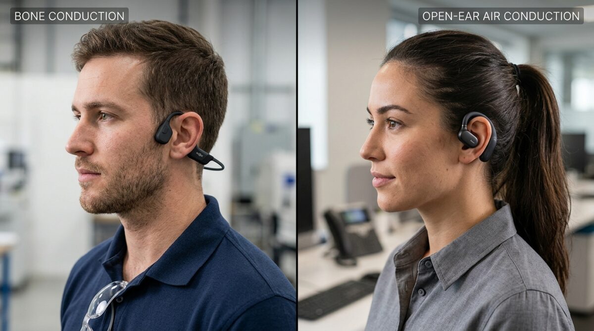 Bone Conduction vs Open-Ear Air Conduction Earbuds: Which Causes Less Ear Fatigue During 8-Hour Shifts?