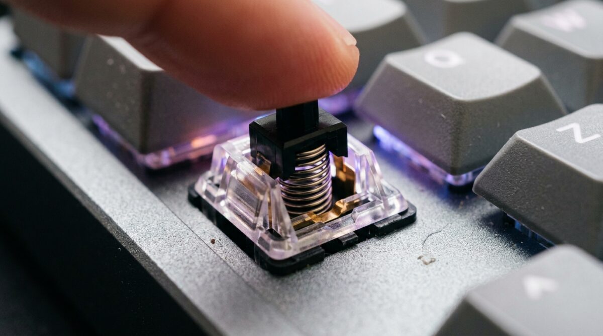 Mechanical Keyboard Switch Actuation Force: How Heavy Switches Impact Typing Speed in Long-Form Transcription