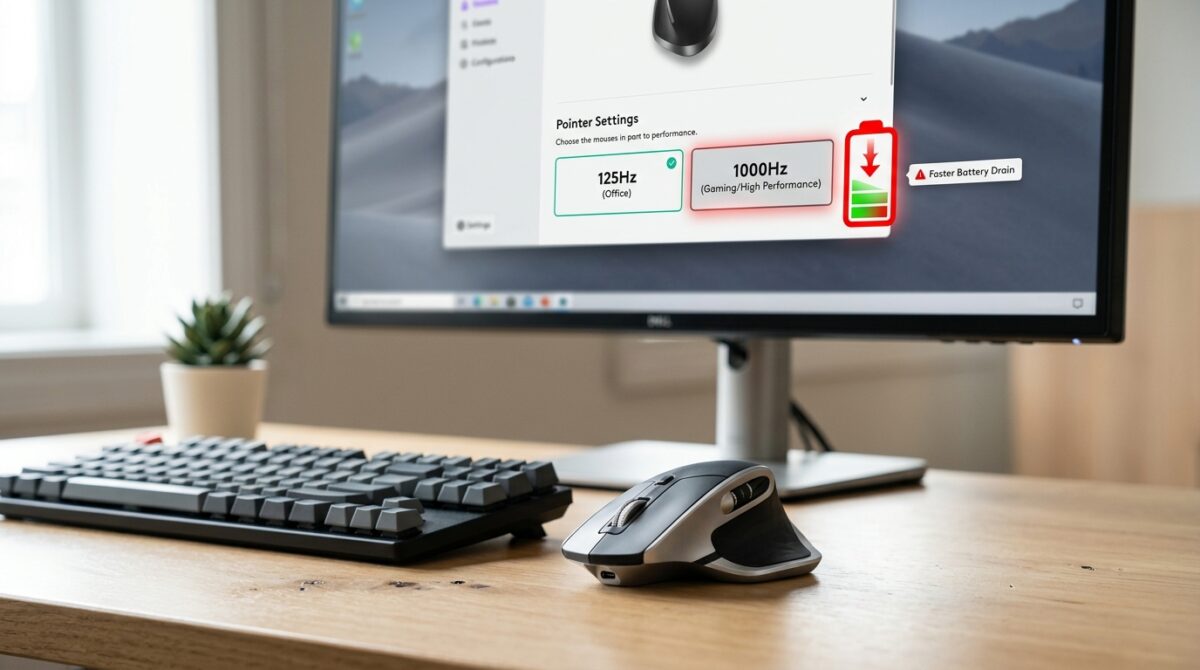 Wireless Mouse Polling Rates: Does 1000Hz Drain Battery Noticeably Faster Than 125Hz for Non-Gamers?