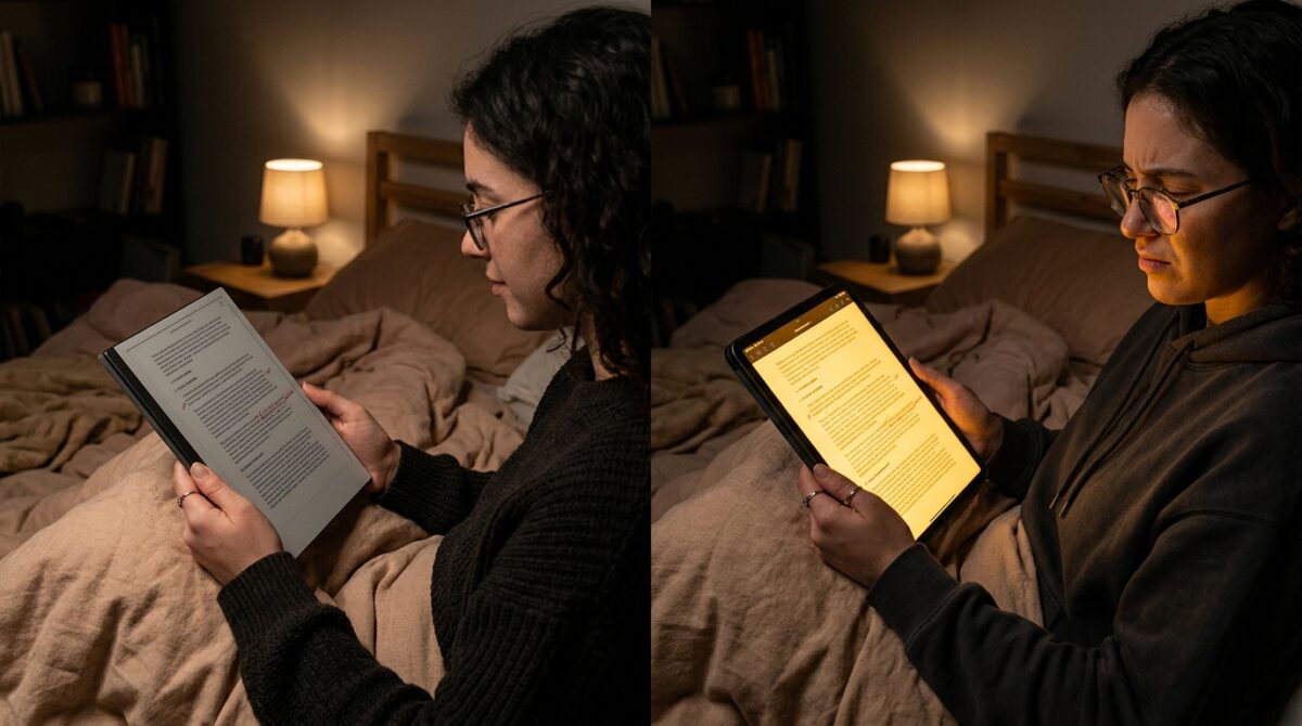 E-Ink Tablets vs LCD Blue Light Filters: True Eye Strain Differences for Late-Night Document Proofreading